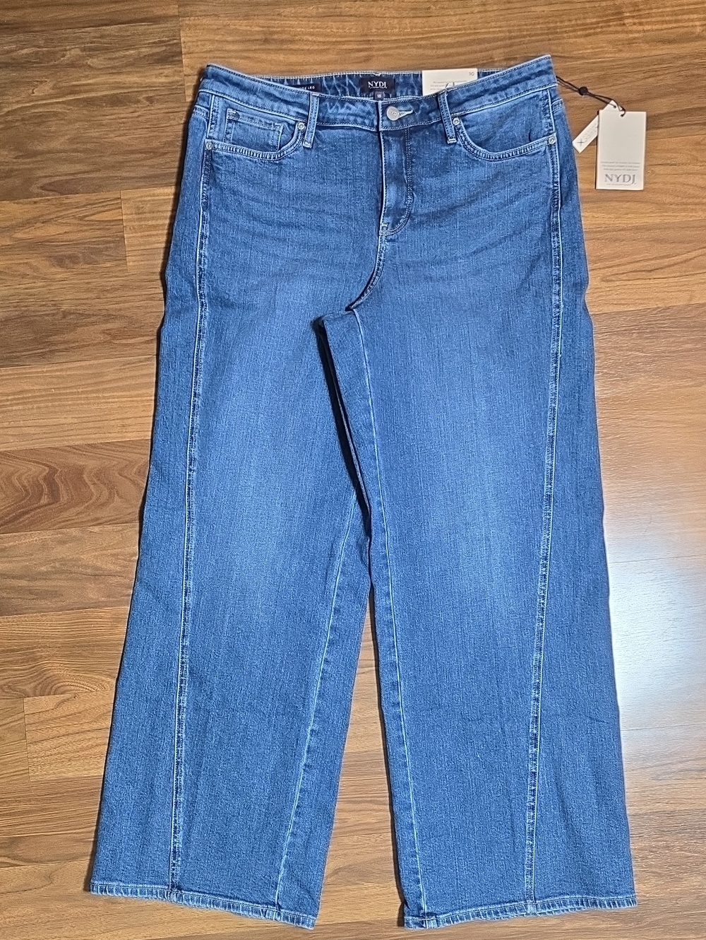NYDJ Teresa Wide Leg Jeans - Romantic Indigo - Picture 2 of 16